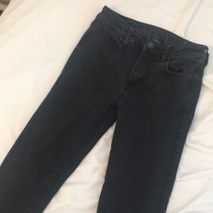 plain black skinny jeans